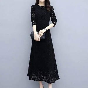ワンピース レディース 送料無料 ロングワンピース シャツワンピース ミモレ丈 レース シフォン 総レース クルーネック 透け感 花柄 フレア 二の腕カバー 七分袖 ゆったり 大きいサイズ ゆる マタニティ 楽ちん スリット サイドスリット カジュアル ラフ 体系カバー 着痩せ 無地 レトロ 婦人服 10代 20代 30代 40代 50代 ボックスシルエット Iライン 大人 重ね着 着回し 春服 春 夏服 夏 シンプル お洒落 おしゃれ アジアン エスニック ファッション コーデ スタイル 休日