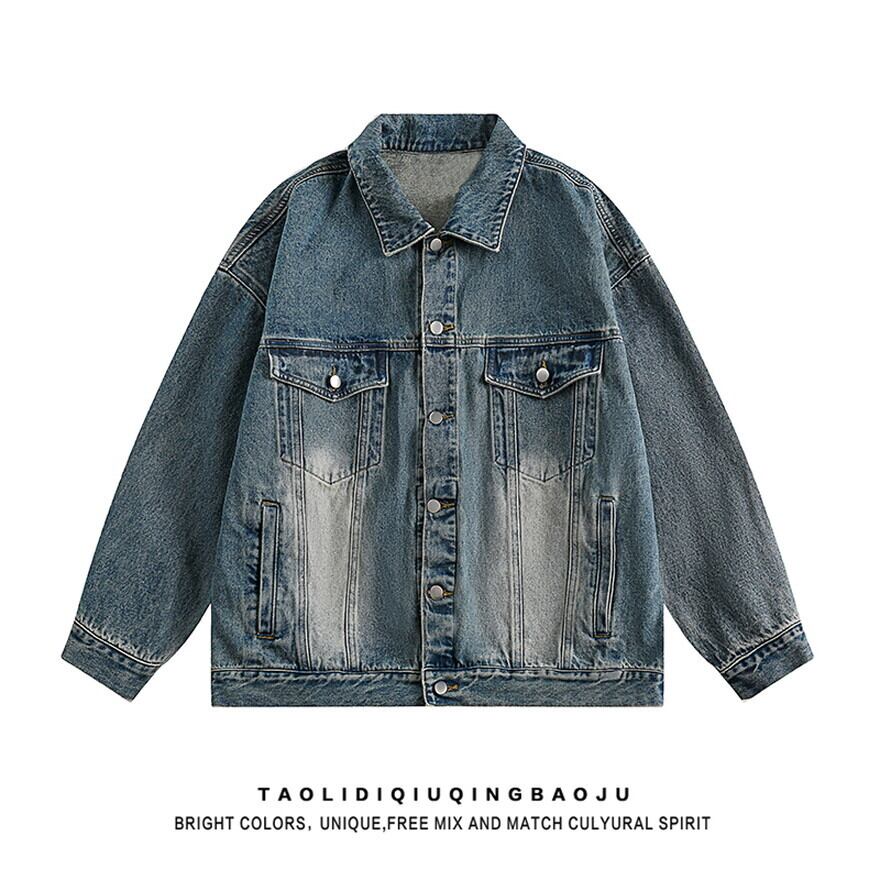 サブカル 服 地雷系 通販 古着風 ヴィンテージ アメカジ ジャケット デニム クール カジュアル ユニセックス