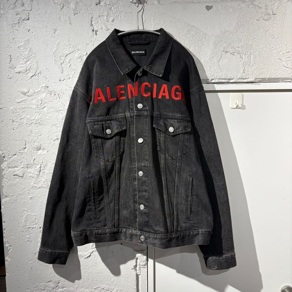 BALENCIAGA バレンシアガ 20SS LOGO DENIM JACKET デニムジャケット
