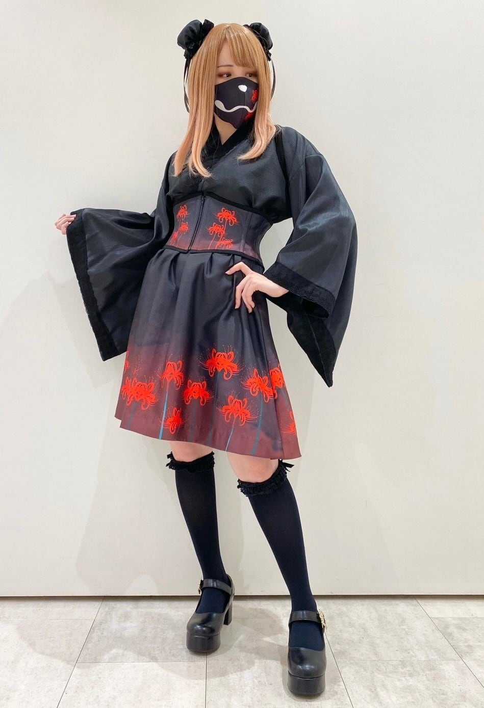 komagire×Spider Lilyコラボ]彼岸花コルセット(赤） | Spider Lily