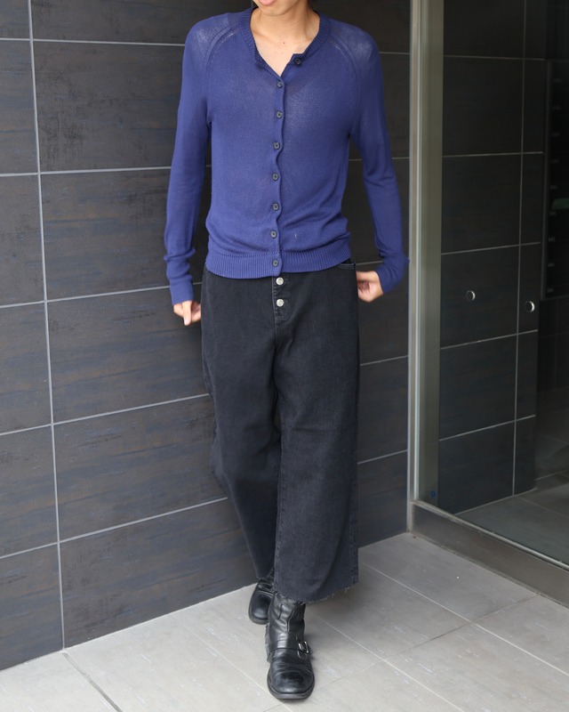 Acne Crew neck knit cardigan