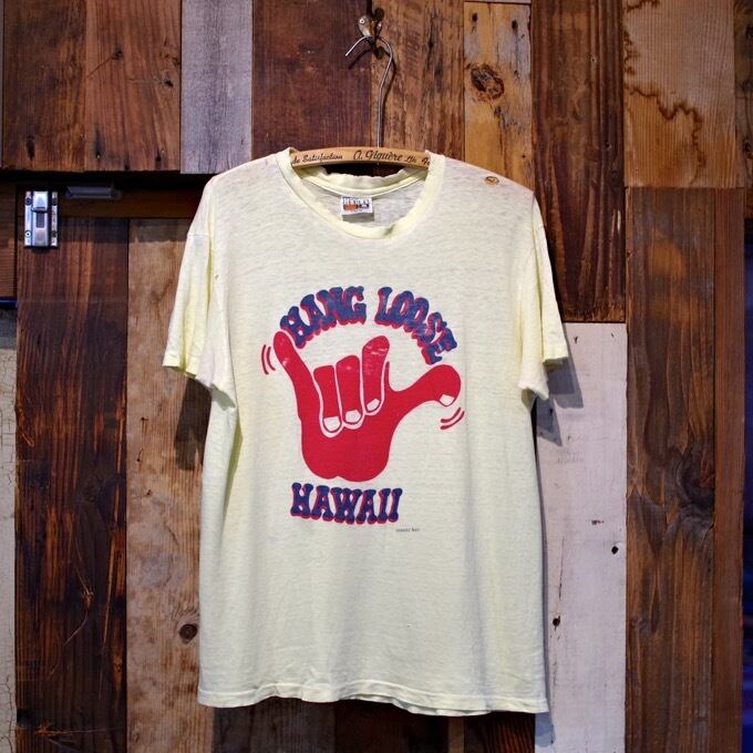 1970-80s Hanes ”Hang Loose” Worn Out T-Shirt / Boro ヴィンテージ T 