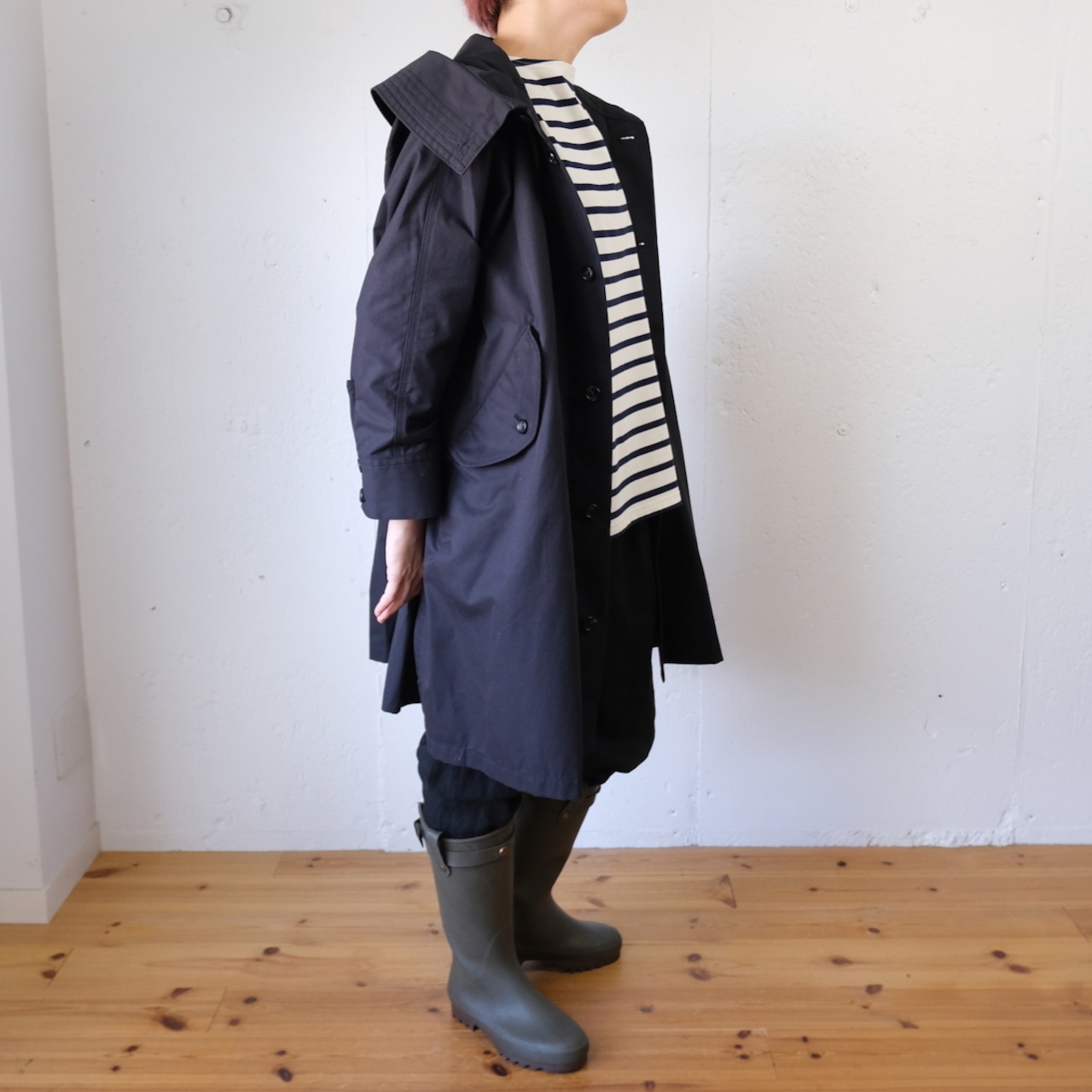 Native Village(ネイティブヴィレッジ) No.09/ suburb : 郊外 フーデッドコート（black）