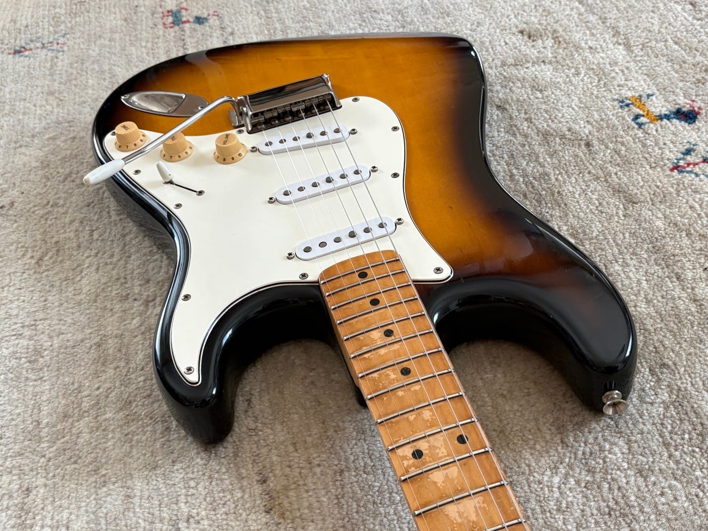 【ビンテージ】Greco SE500 フレイムメイプルネック ビンテージ】Greco SE500 フレイムメイプルネック