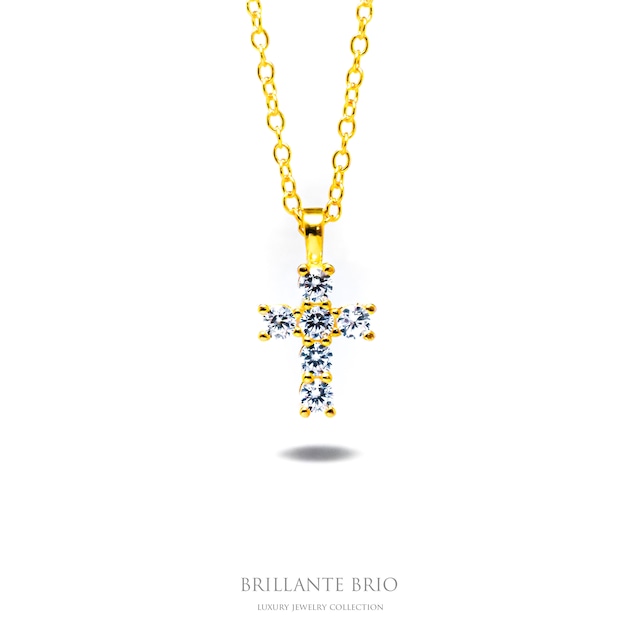 MINI cross zirconia necklace