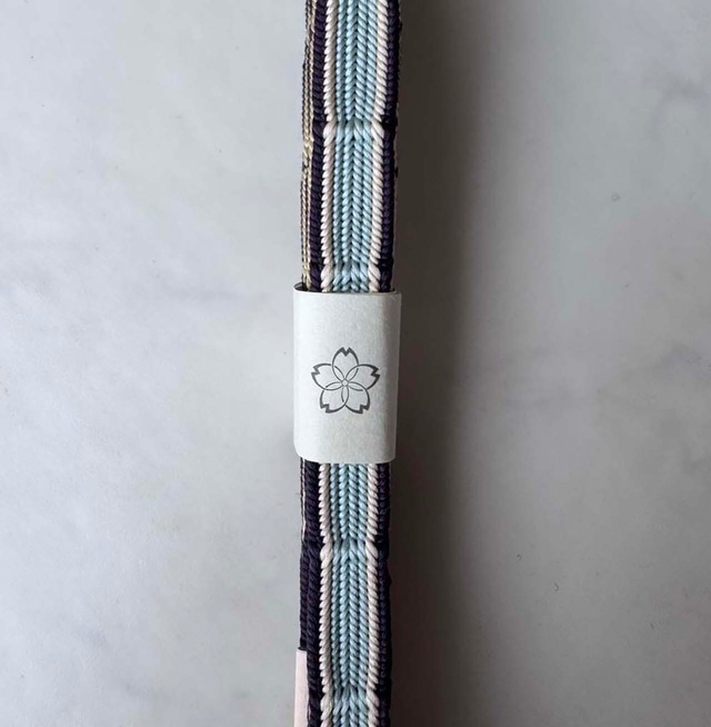 【和小物さくら・帯締め】綾竹組竹節　ウォーターグリーン色　リバーシブル帯締め　20260301④
