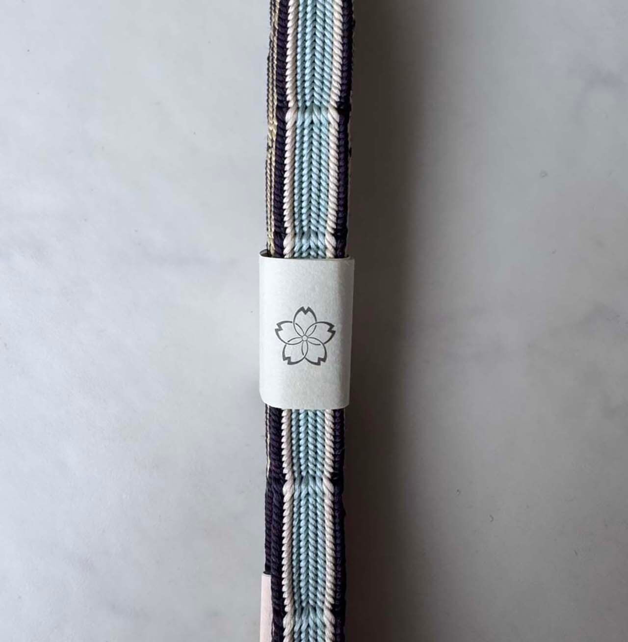 【和小物さくら・帯締め】綾竹組竹節 ウォーターグリーン色 リバーシブル帯締め 20260301④