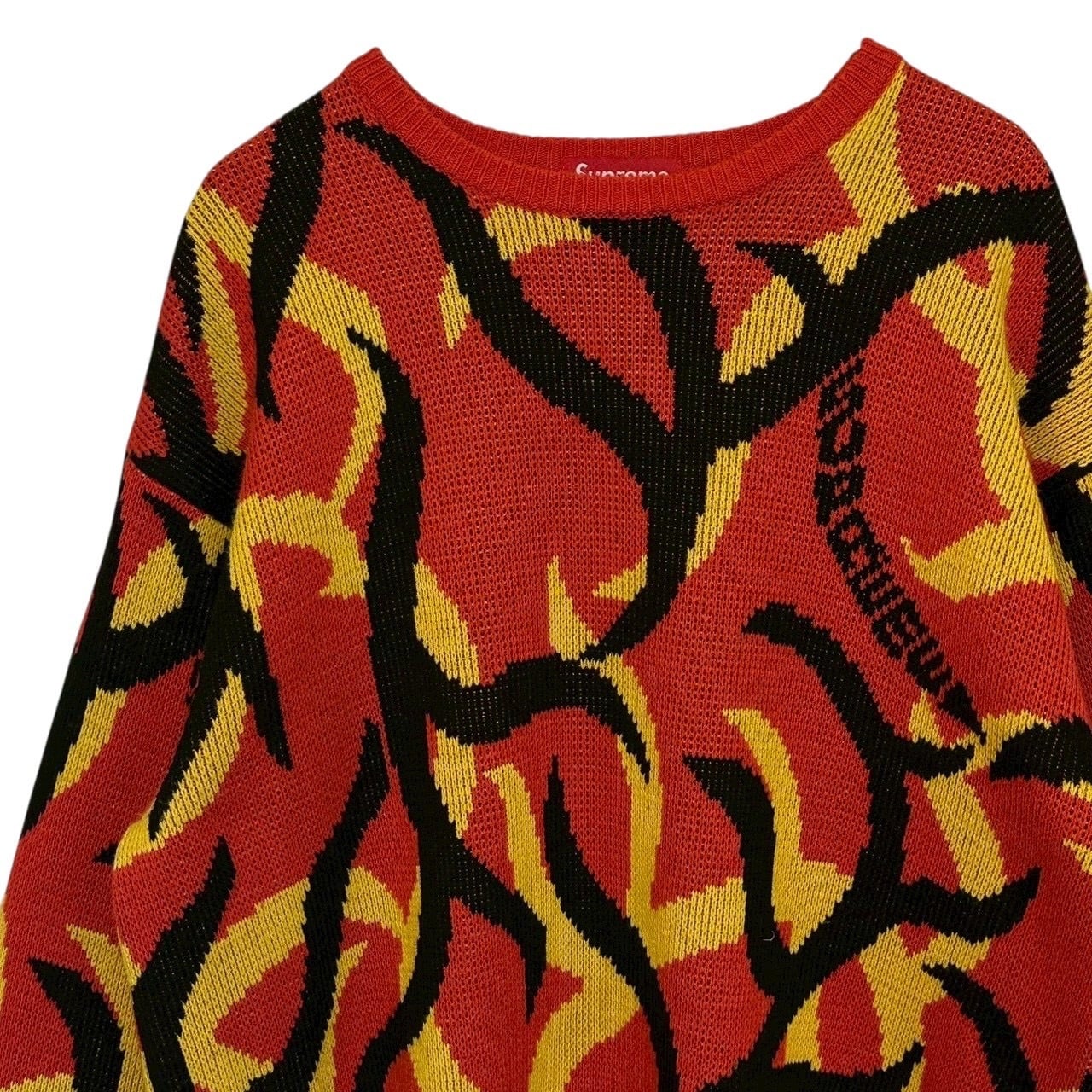 supreme シュプリーム ニットセーター L 総柄 トライバルカモ | 古着屋