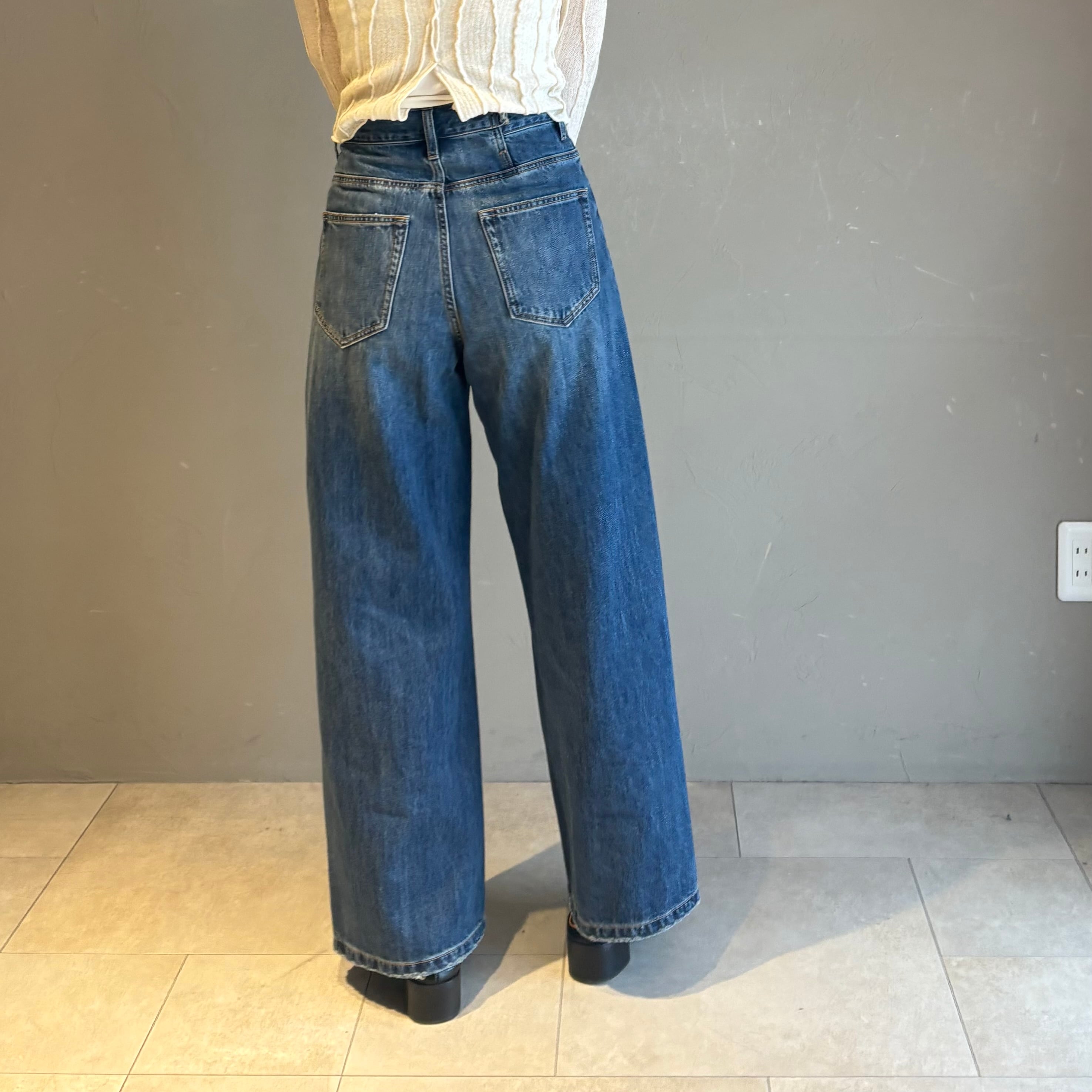 【cafune】新品デニム・ジーンズ cafune; 】ダブルベルトデニムパンツ | valance 福井｜レディース