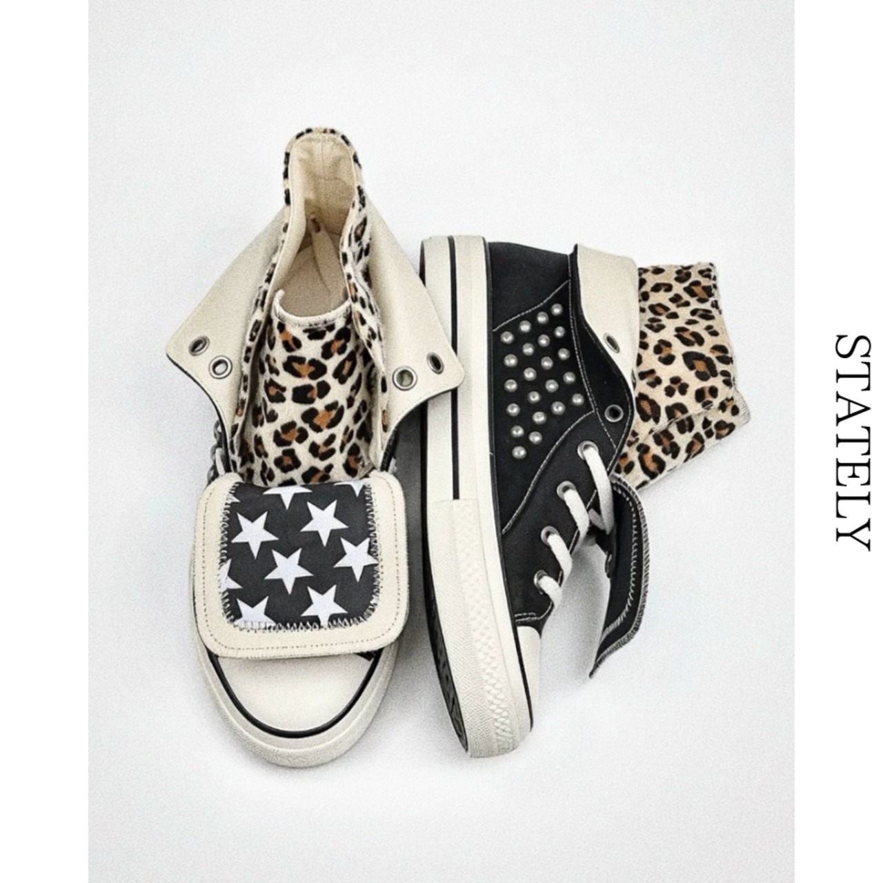 Animal Patch スタッズハイカットスニーカー/2color_S33・画像16