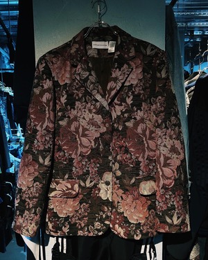 【D4C】Chenille Gobelin weave beautiful flower pattern tailored jacket