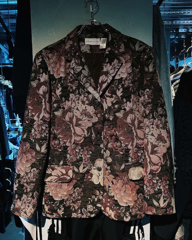 【D4C】Chenille Gobelin weave beautiful flower pattern tailored jacket