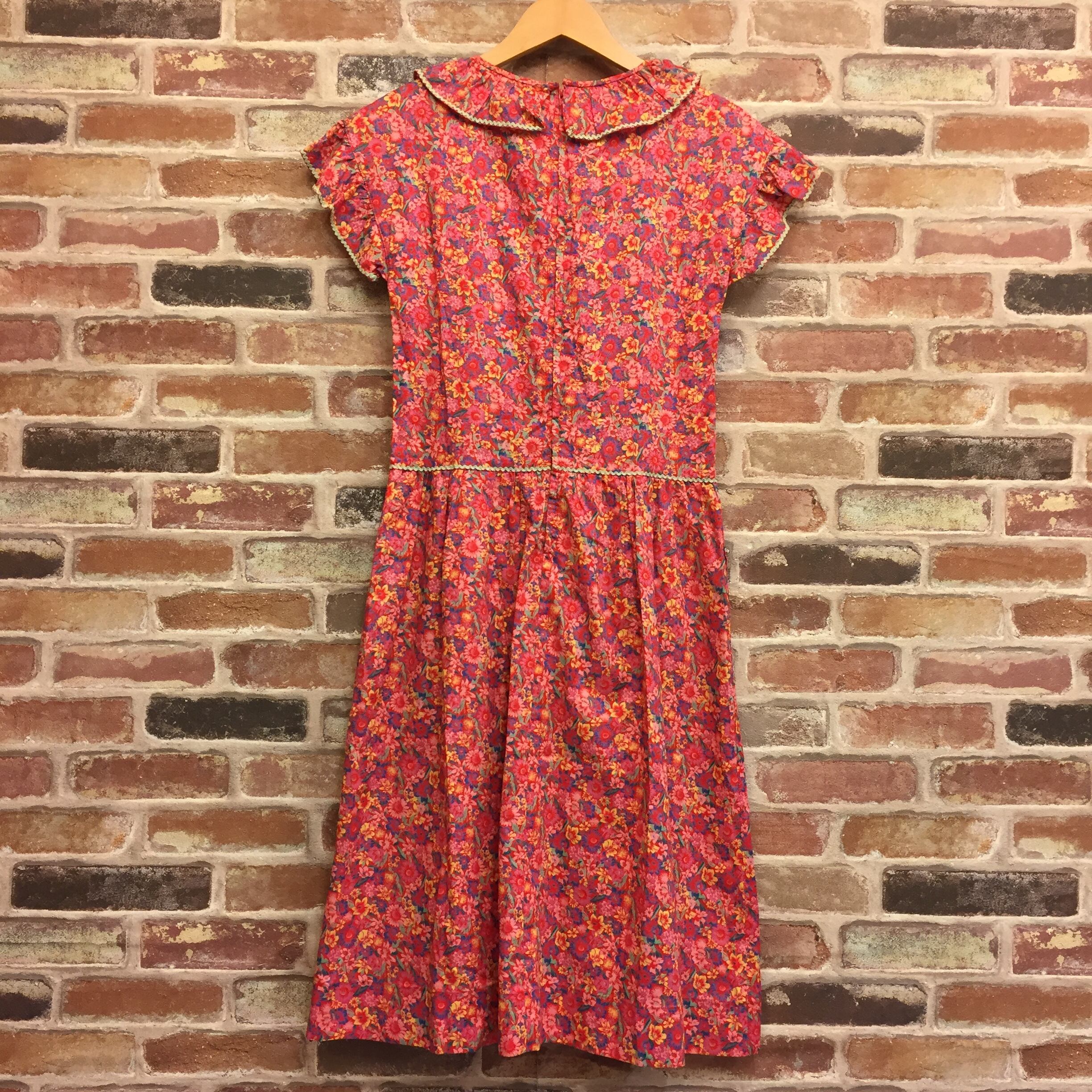 HANAE MORI Flower Red One-piece | インポート古着 GEORGE AND KEWPiE