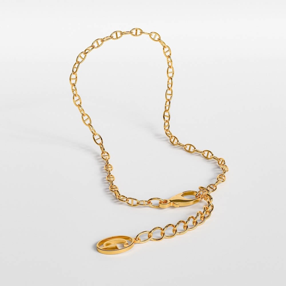 fine anchor bracelet (gold) #b62 | garcia