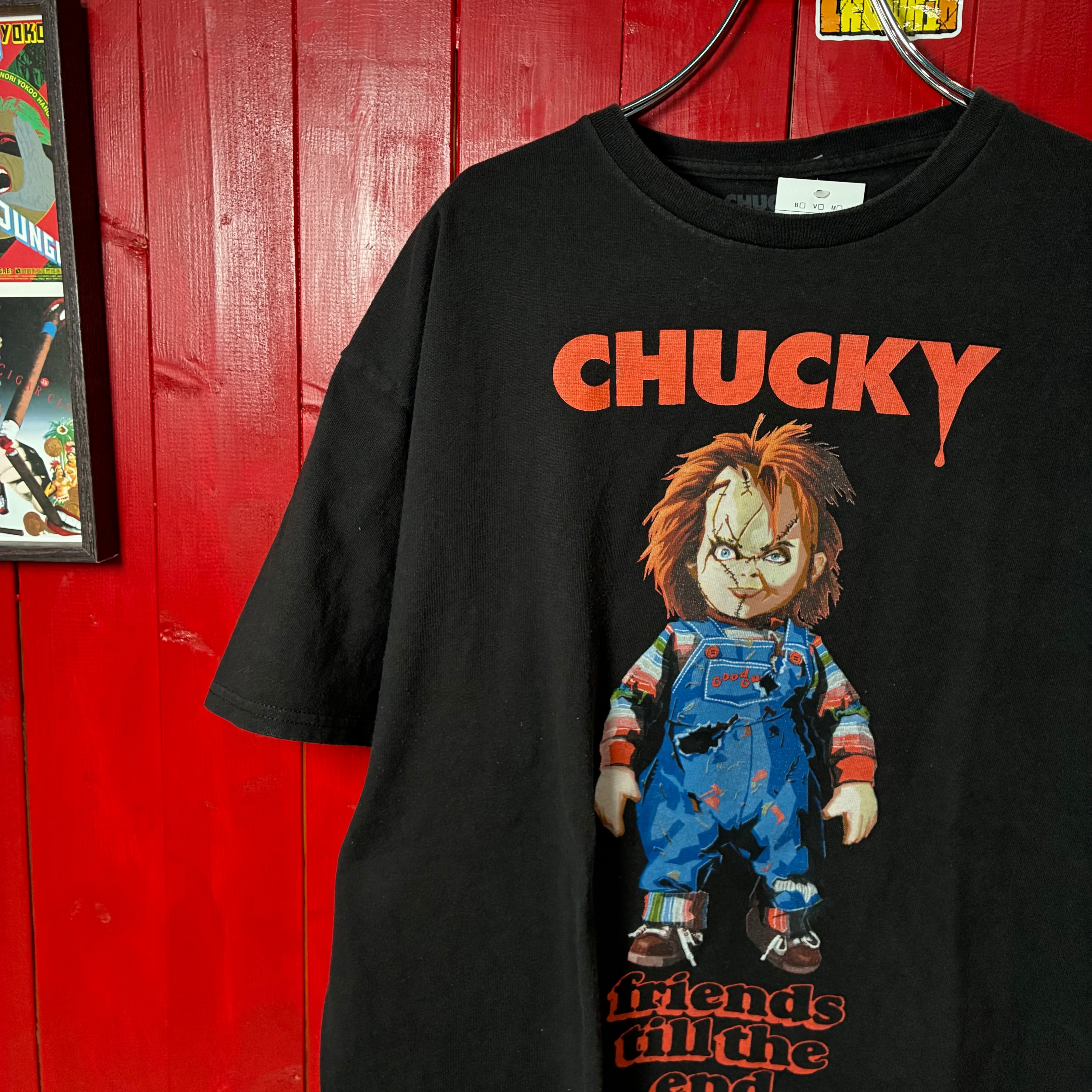 チャッキー2317 CHACKY ホラーTシャツ 黒 チャッキー XLムービー | 古着屋 the moon