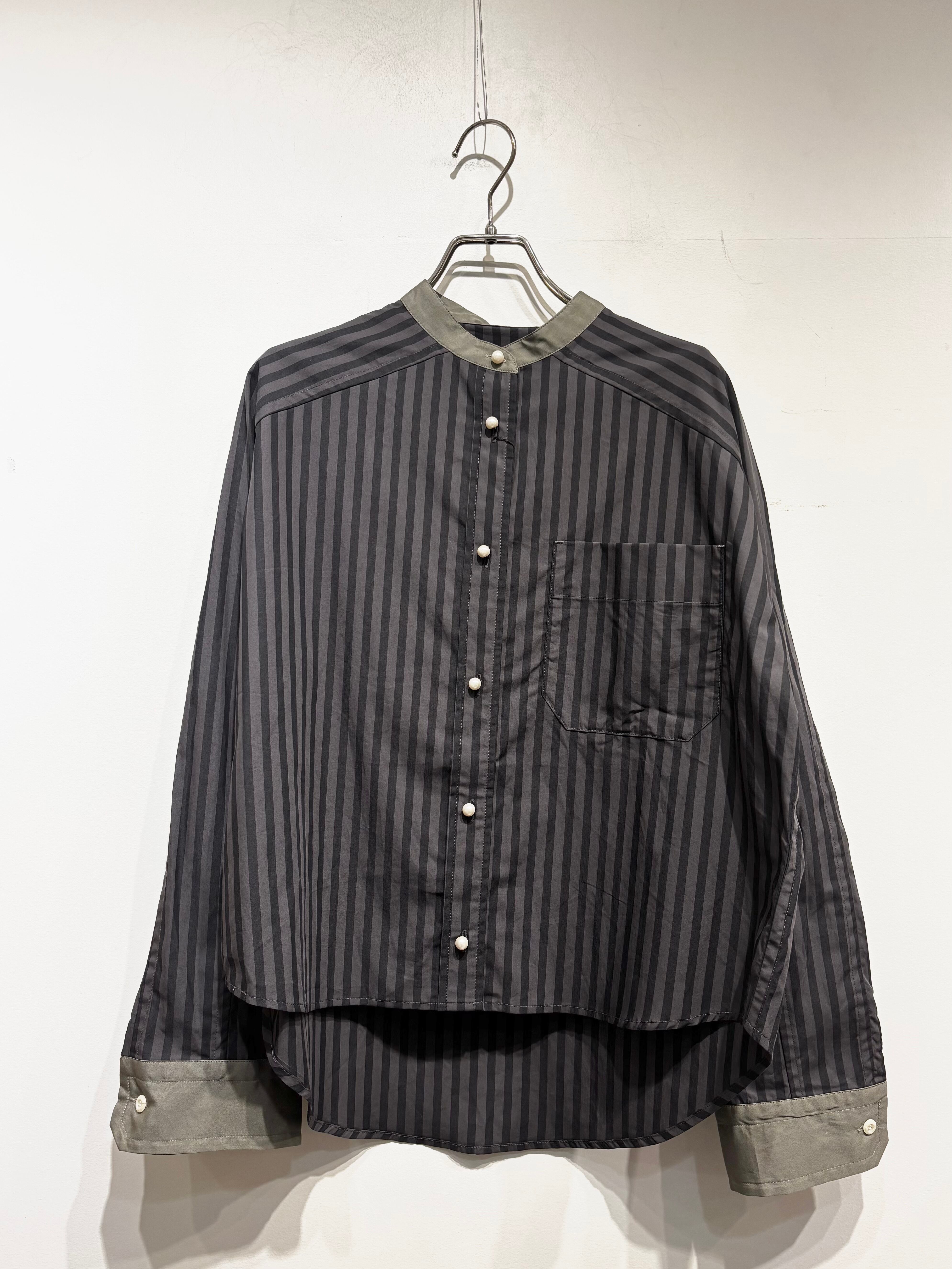 BLANC basque ブロードストライプシャツ