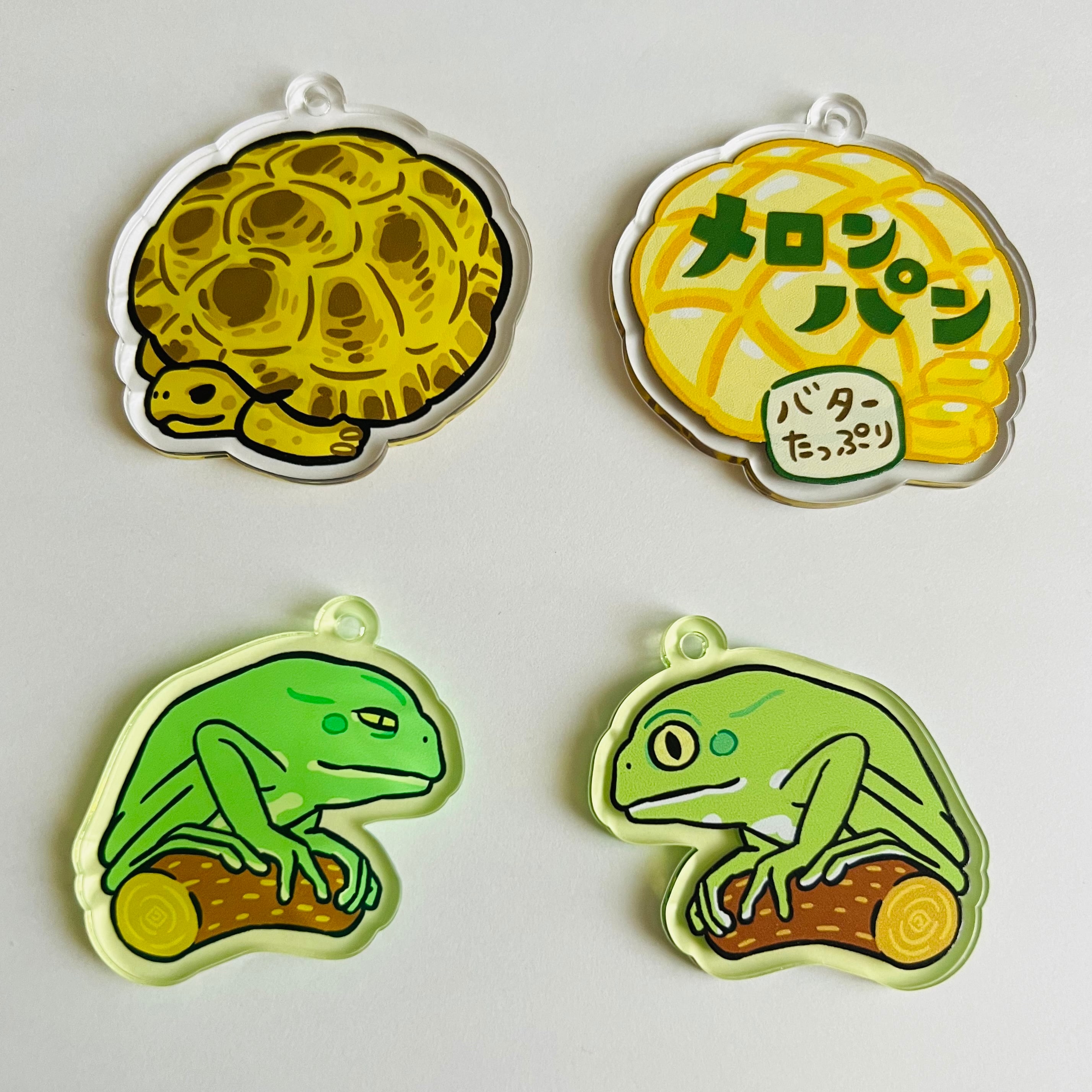 ヨツユビメロンパン両面アクキー | GALApagoS