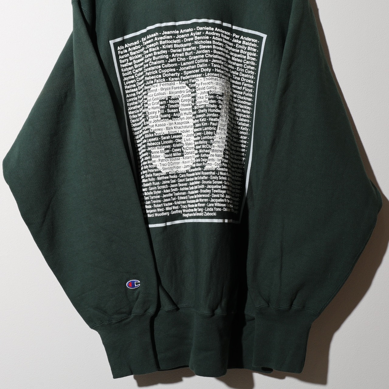 Deadstock XL 90s 両面 二段プリント Reverse Weave Champion リバースウィーブ チャンピオン