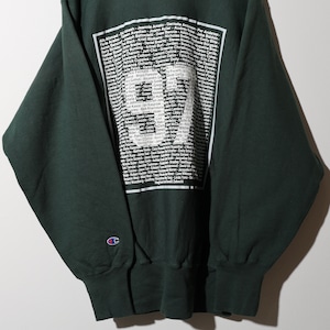 Deadstock XL 90s 両面 二段プリント Reverse Weave Champion リバースウィーブ チャンピオン