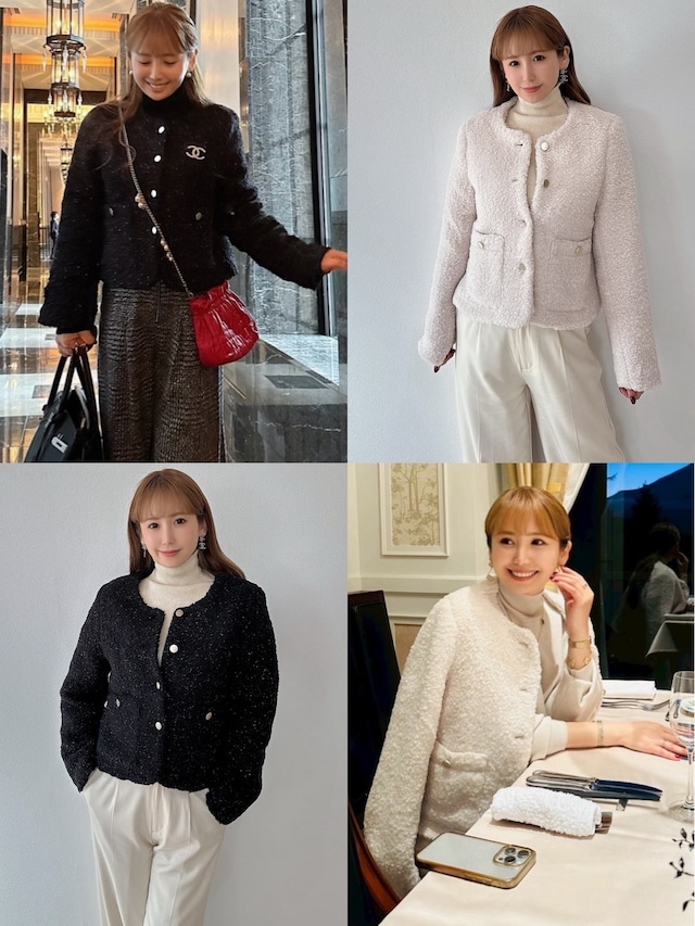 BOAノーカラージャケット　¥12,000+tax