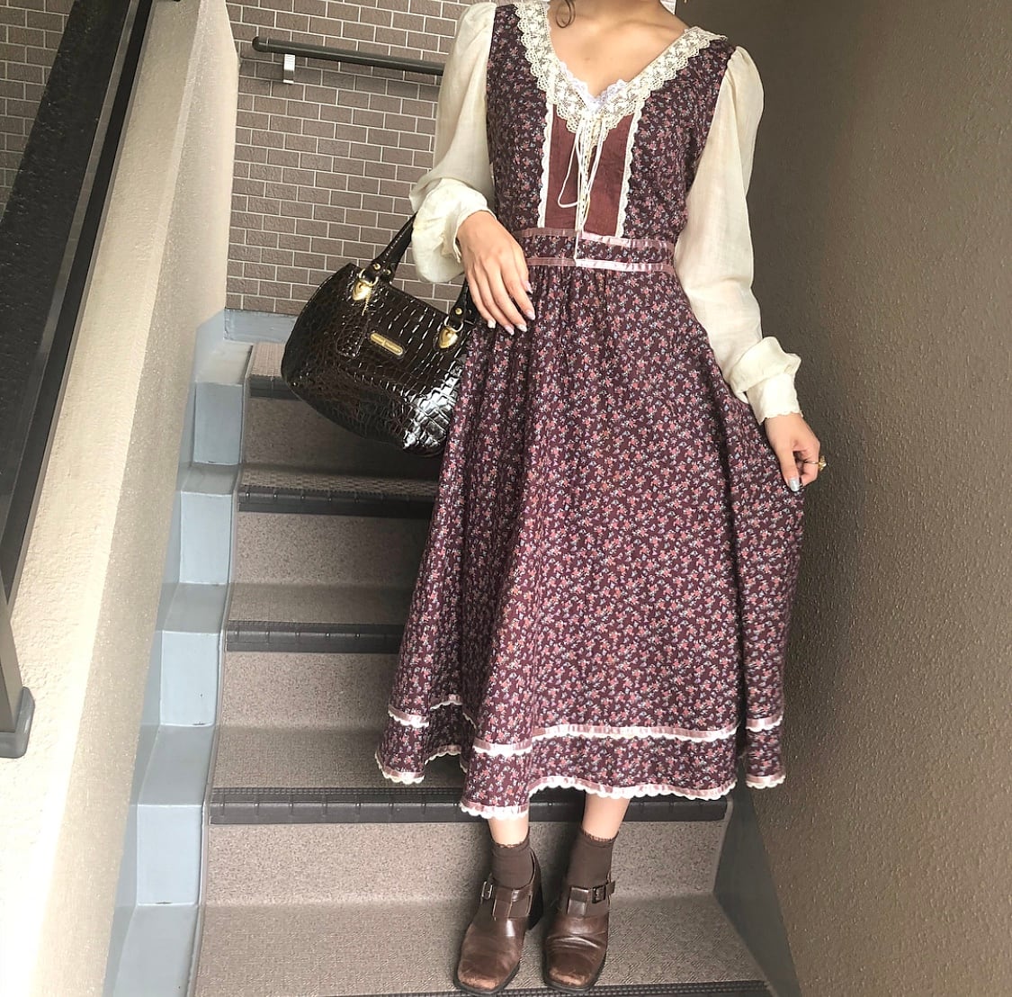 70s USA vintage Gunne sax one-piece | Treat ürself