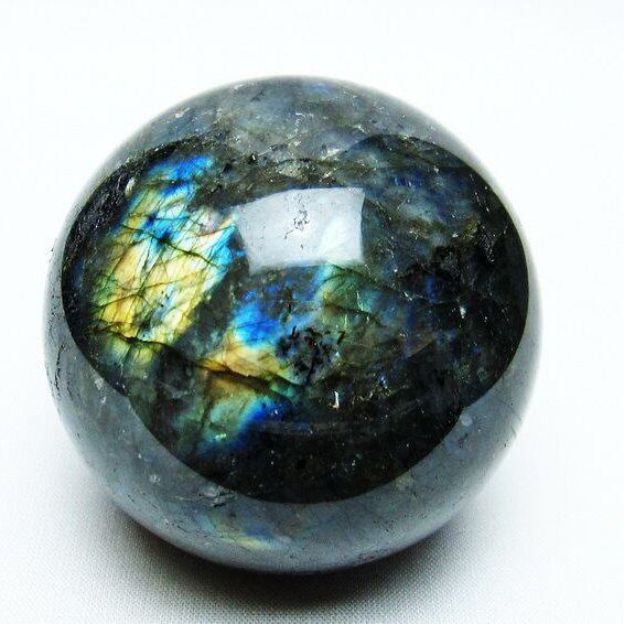 ラブラドライト 丸玉 64mm スフィア 一点物 151-6781