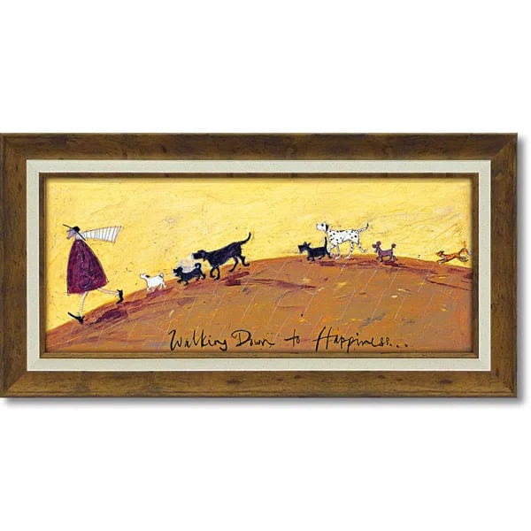 サムトフト「幸せへ向かって」Ｍサイズ ゲル加工アート アートフレーム 絵画 インテリア