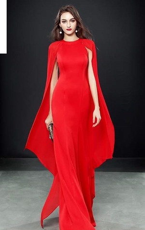 ★送料無料★フリ－☆マーメイドパーティ－ロングドレス(OPN3575)