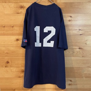 【Russell】ヘンリーネック メッシュ Tシャツ USA古着 オーバーサイズ