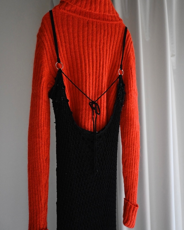 【VINTAGE】crochet long onepiece