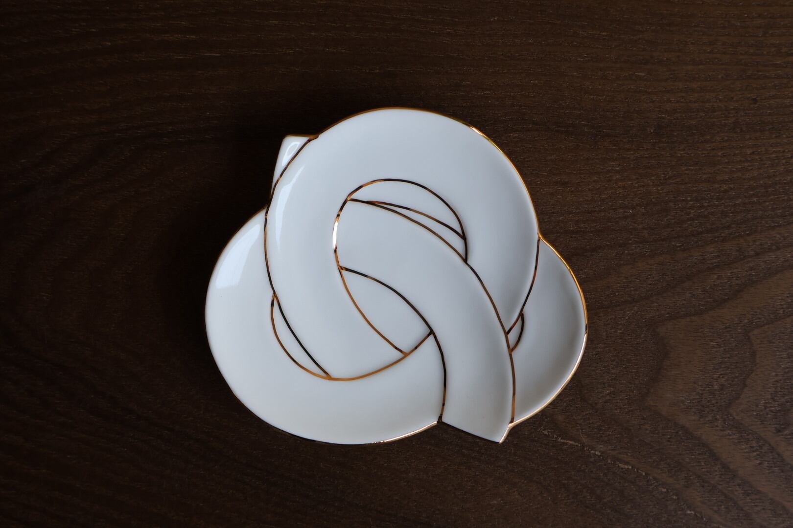 有田焼 田清窯 MUSUBI 金線結び 小皿