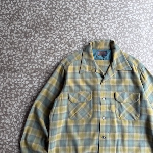 PENDLETON / 70’s Wool Board shirt size L