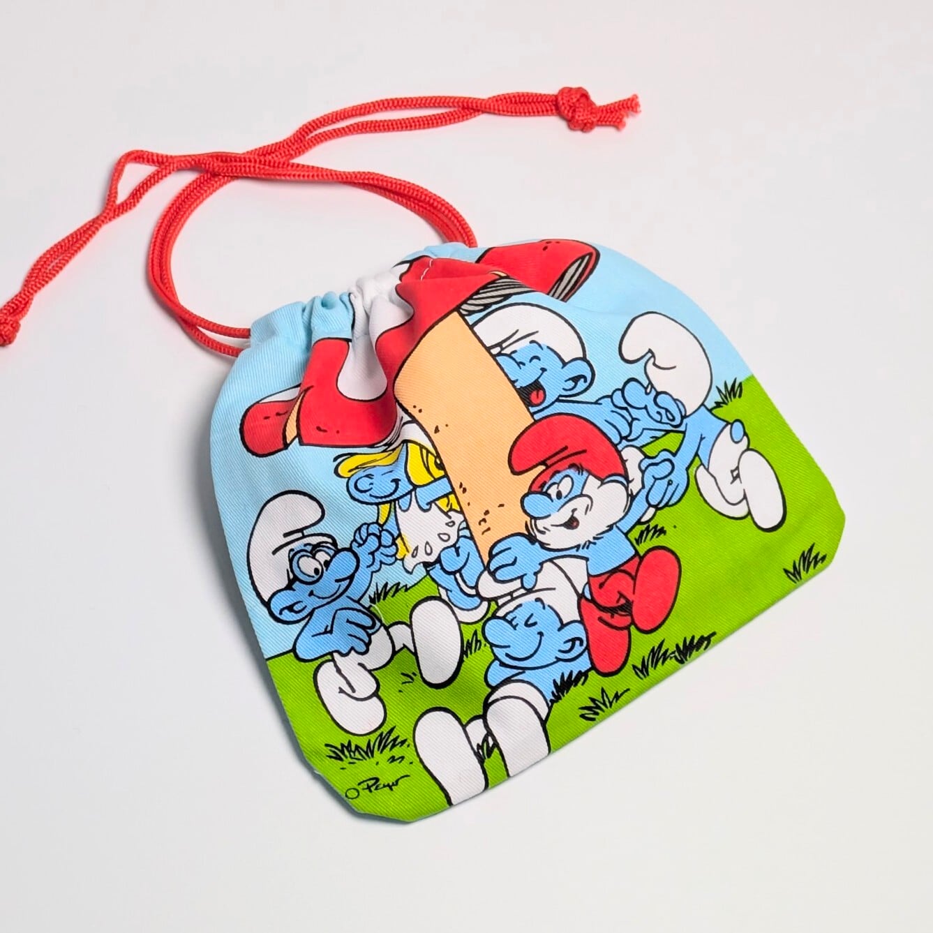 【 Smurf（ スマーフ ）】アメリカンキャラクター巾着袋 〚アメリカン雑貨 アメトイ〛
