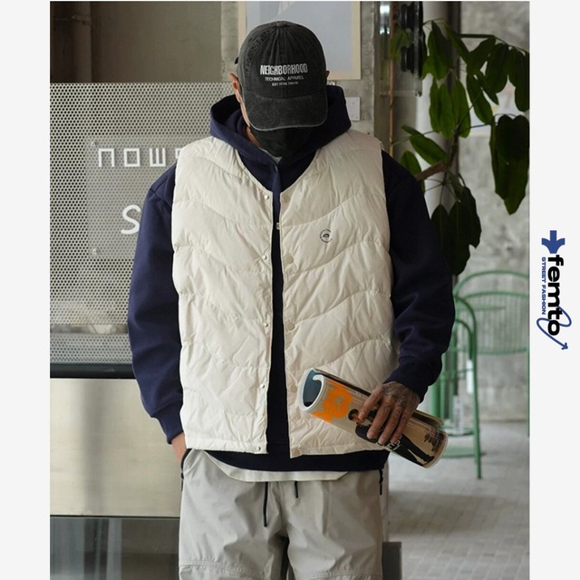 Quilted down vest 0446