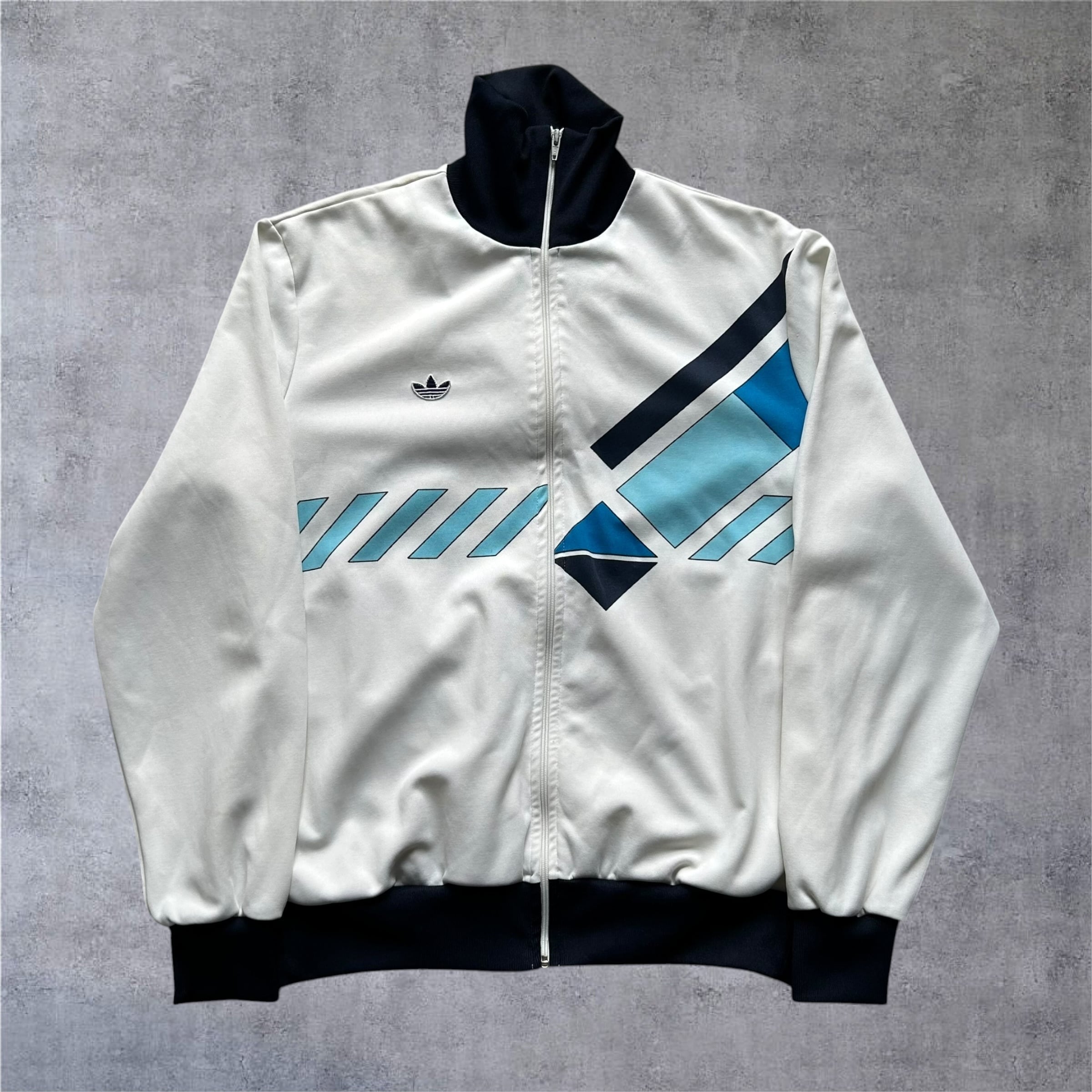 1980s Adidas "Ivan Lendl" Hi Neck Jrack Jacket【高円寺店】