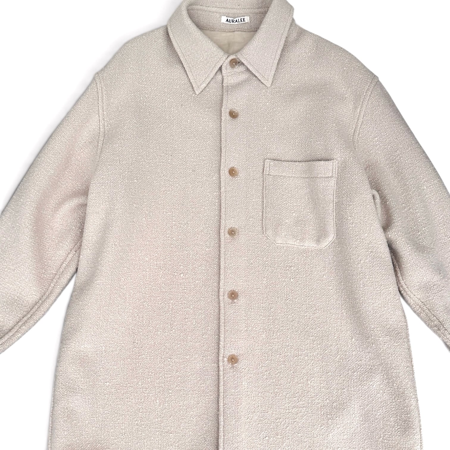 AURALEE  [HOMESPUN TWEED SHIRT BLOUSON]