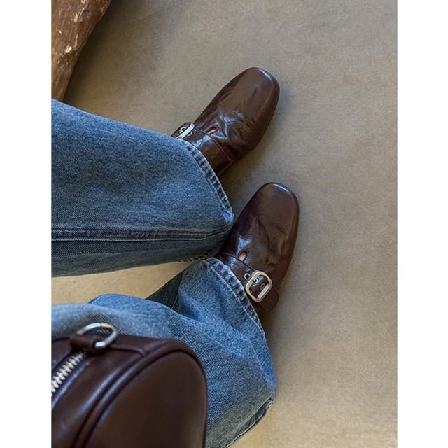 Buckle Strap Loafers