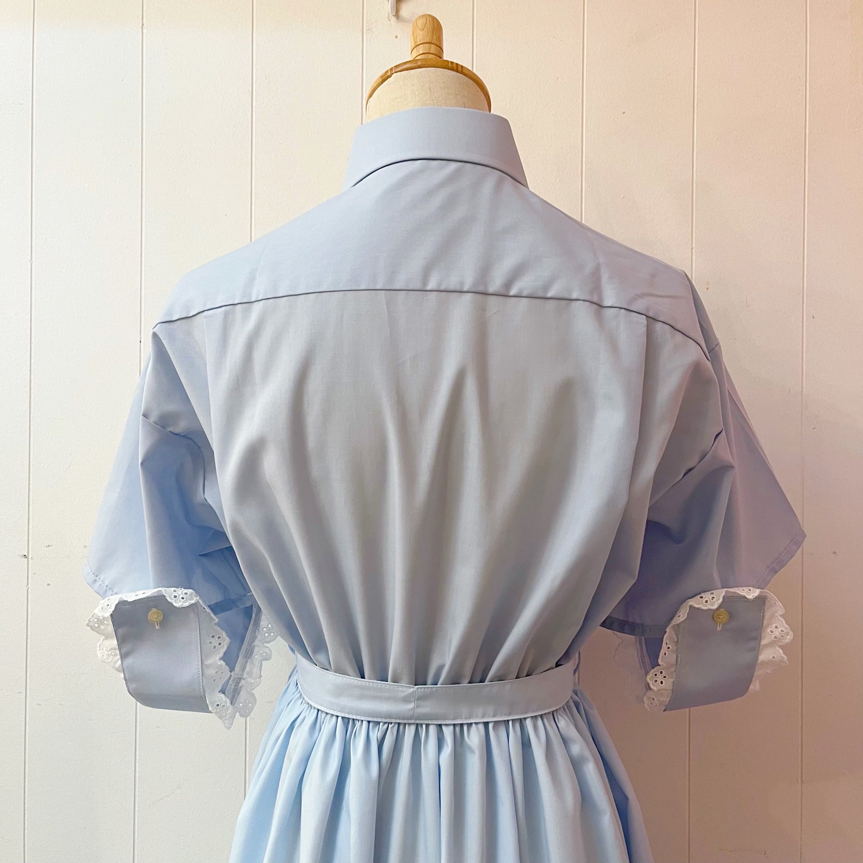 remake : pintuck stripe asymmetry shirt one-piece