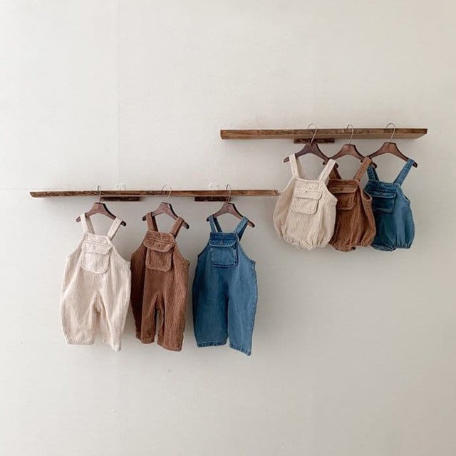 【秋新作】コーデュロイ&デニムロンパースORサロペット