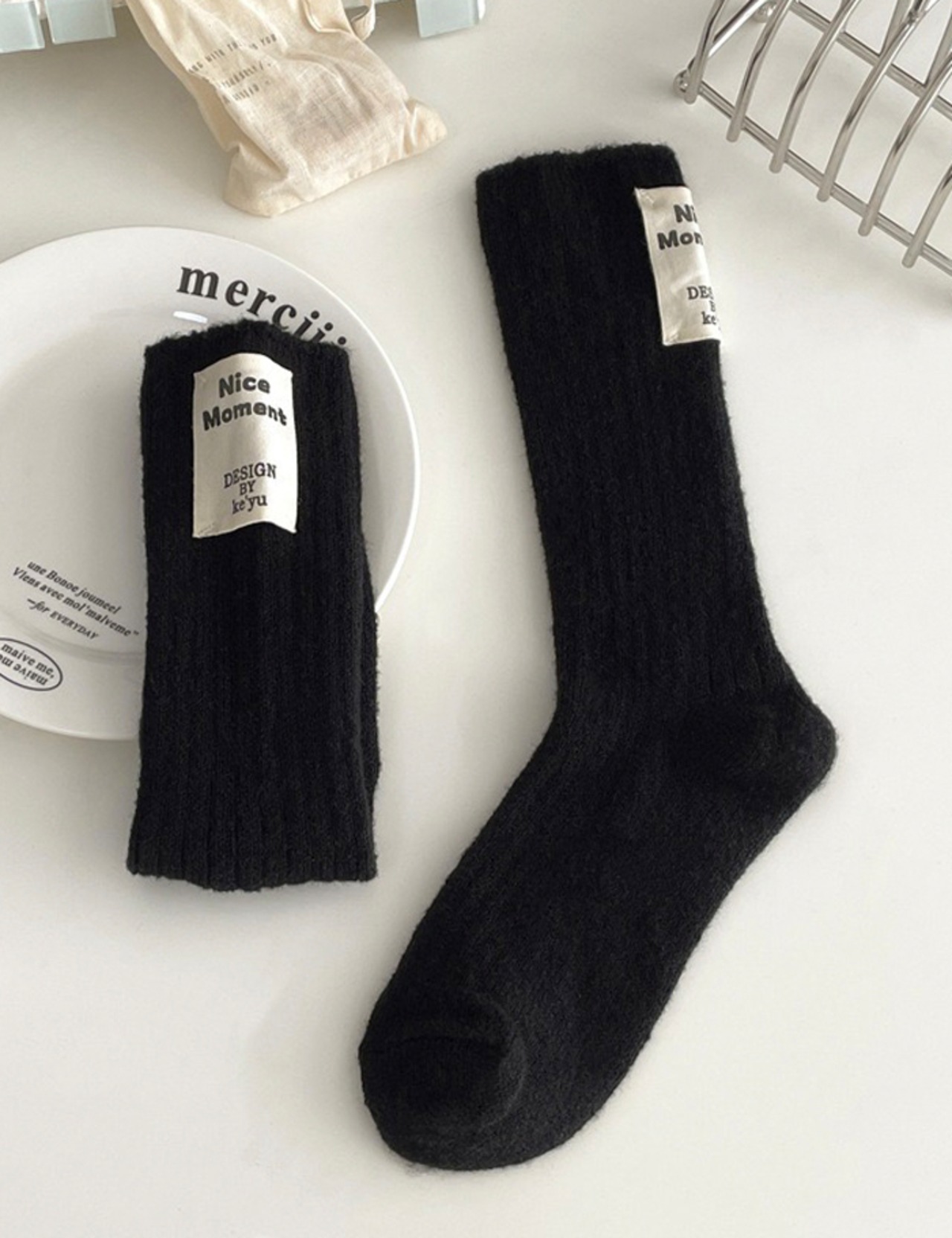 【新作5％OFF・3日間】Back-Patch Socks_8colors