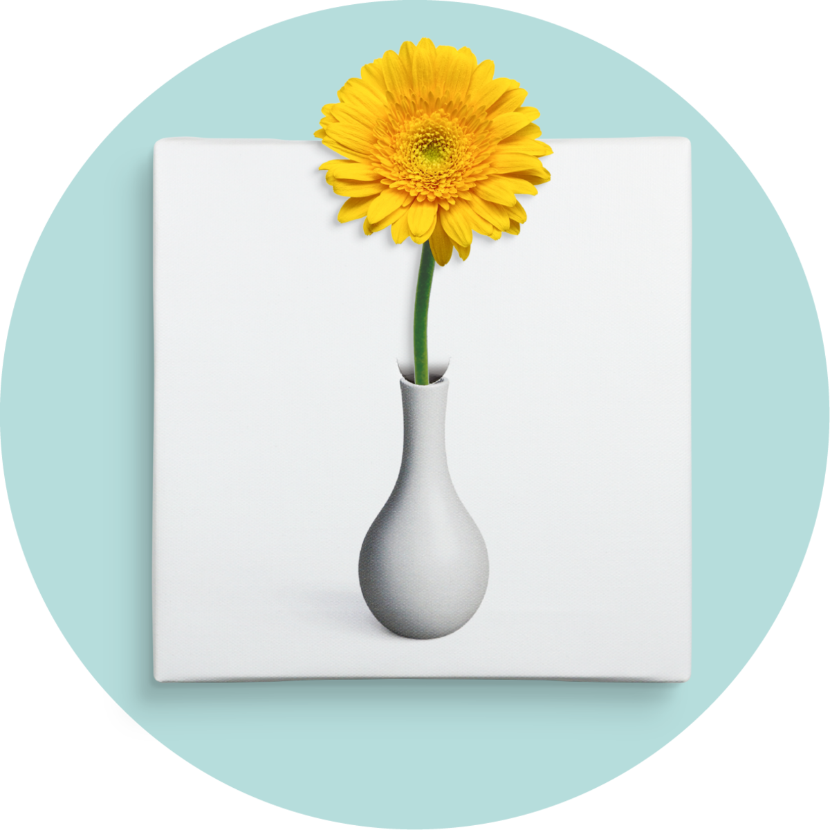 木製ジェッソパネル油絵　　専用　白い花瓶に入れたお花 木製ジェッソパネル油絵 専用 白い花瓶に入れたお花 木製