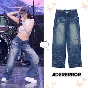 ★aespa ニンニン 着用!!【ADERERROR】Ely jeans