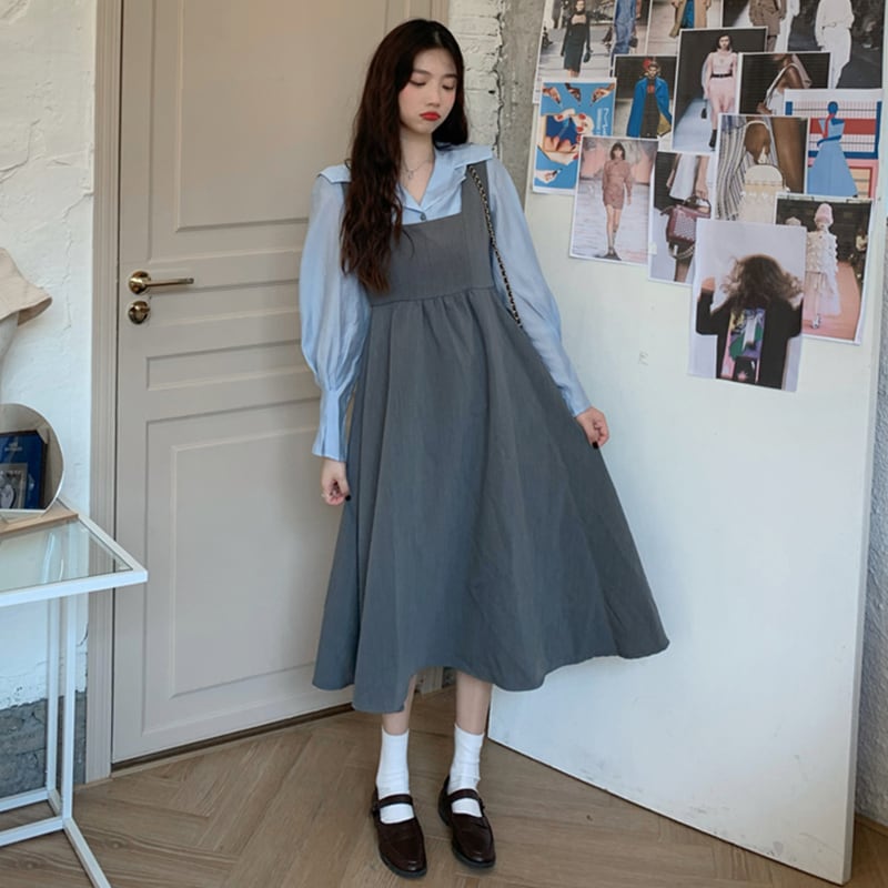 スタイルスカート ドレス スプリングウェスト薄手 春物 萌量不足81429970405