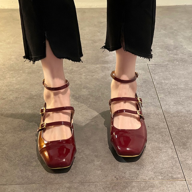 シングルレディースサマースタイルスタンダード 靴 シューズ レトロ 夏物 スクウェア 部族の婦人靴50285814205