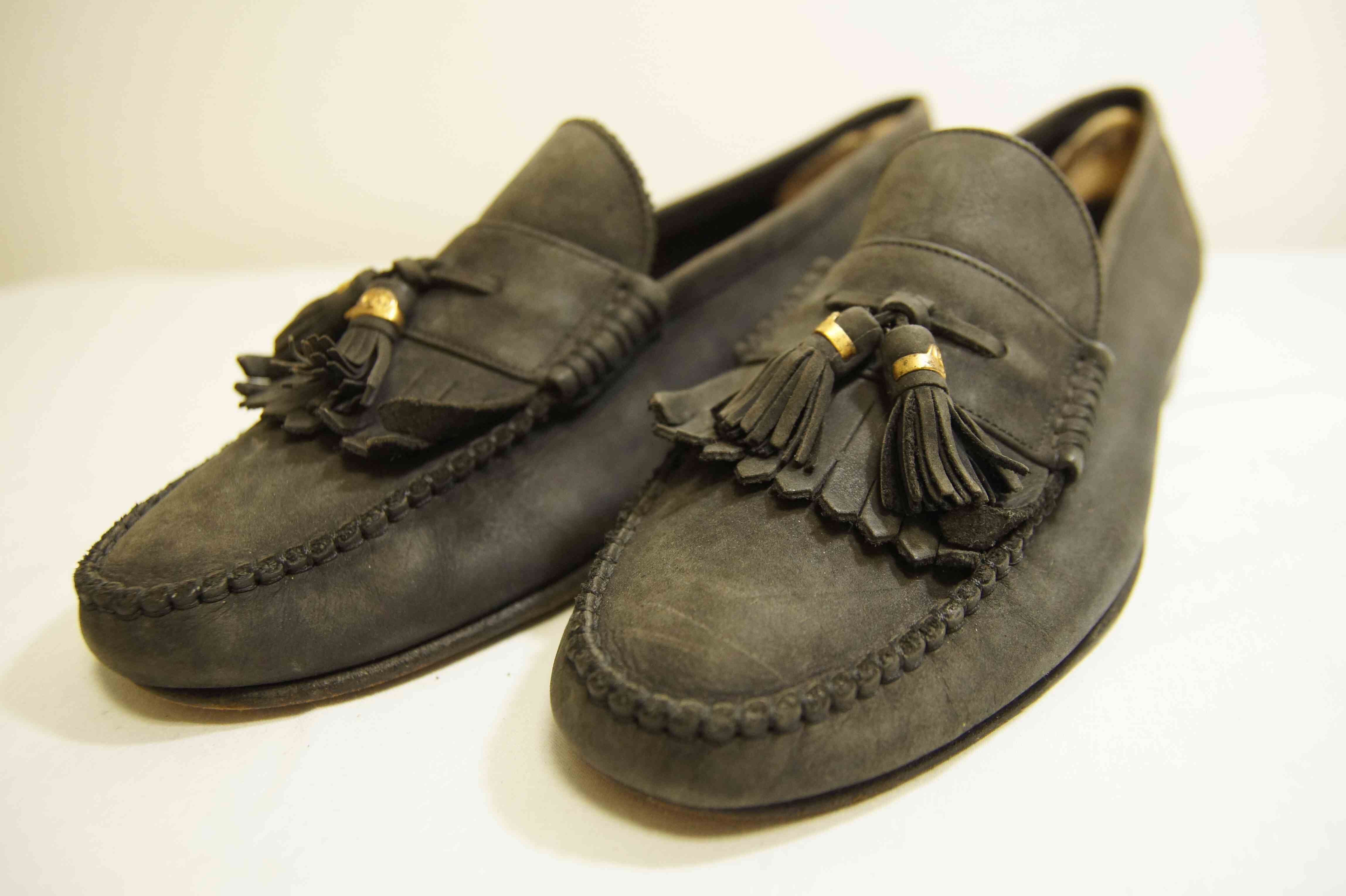 OLD GUCCI] Suede Tasseled Loafer スエードタッセルローファー Italy