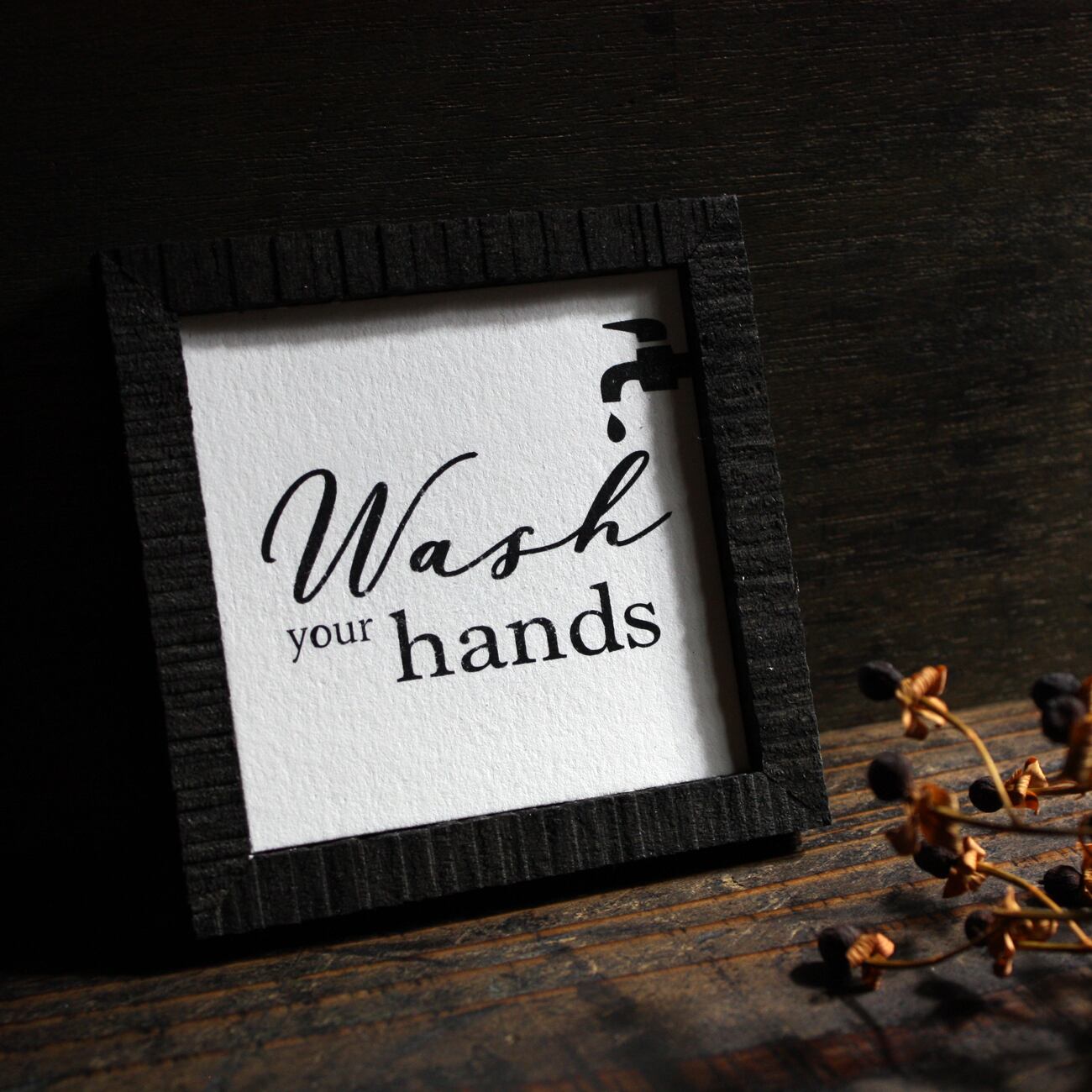 ミニアートパネル【手を洗いましょ!】