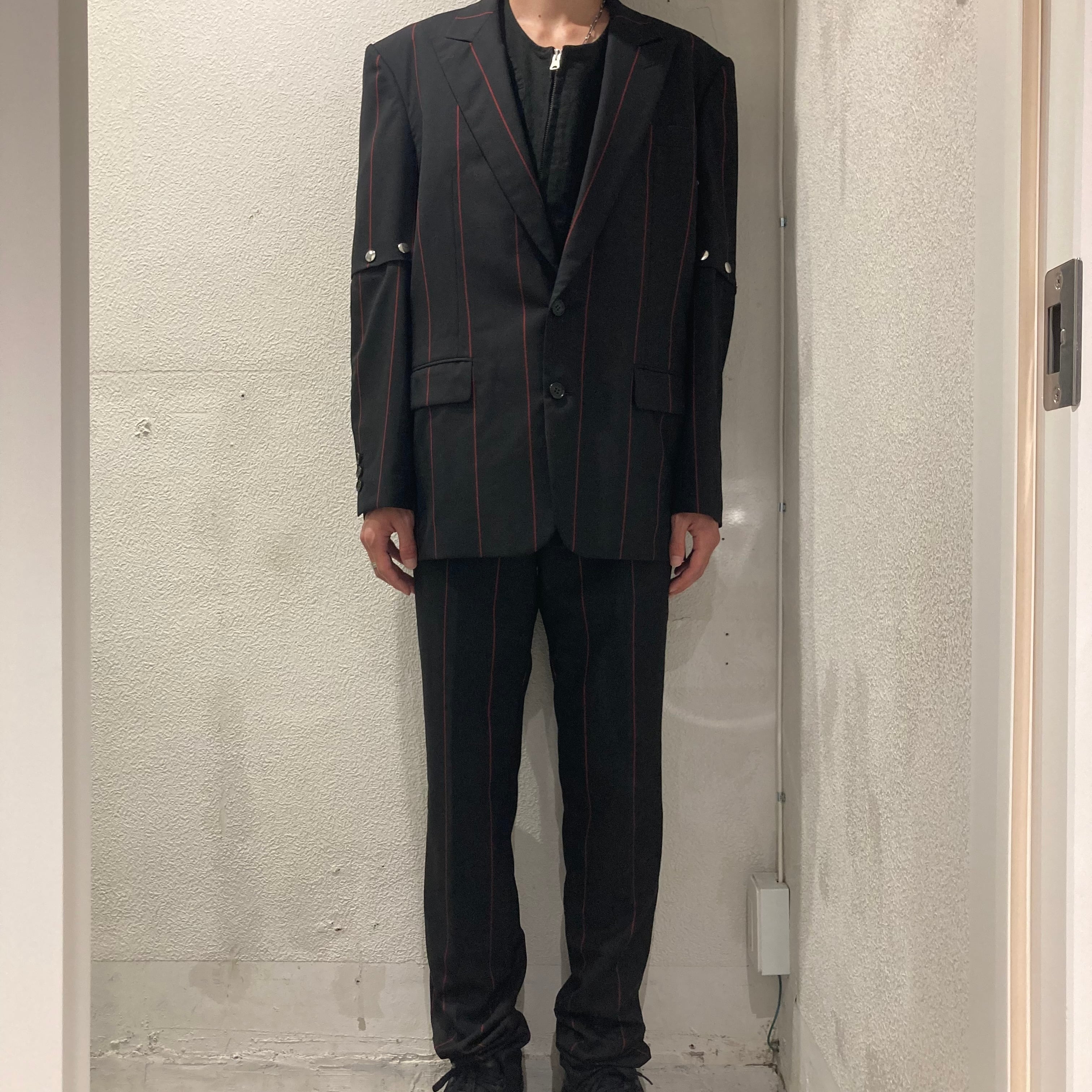 LITTLEBIG リトルビッグ セットアップ Removable Stripe Single Jacket LB211-JK01 Stripe  Slim Trousers LB211-PT01size46【表参道t08】 | ブランド古着Brooch powered by BASE