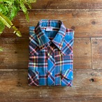 70's "BIG MAC" Heavy weight cotton flannel western shirt/L