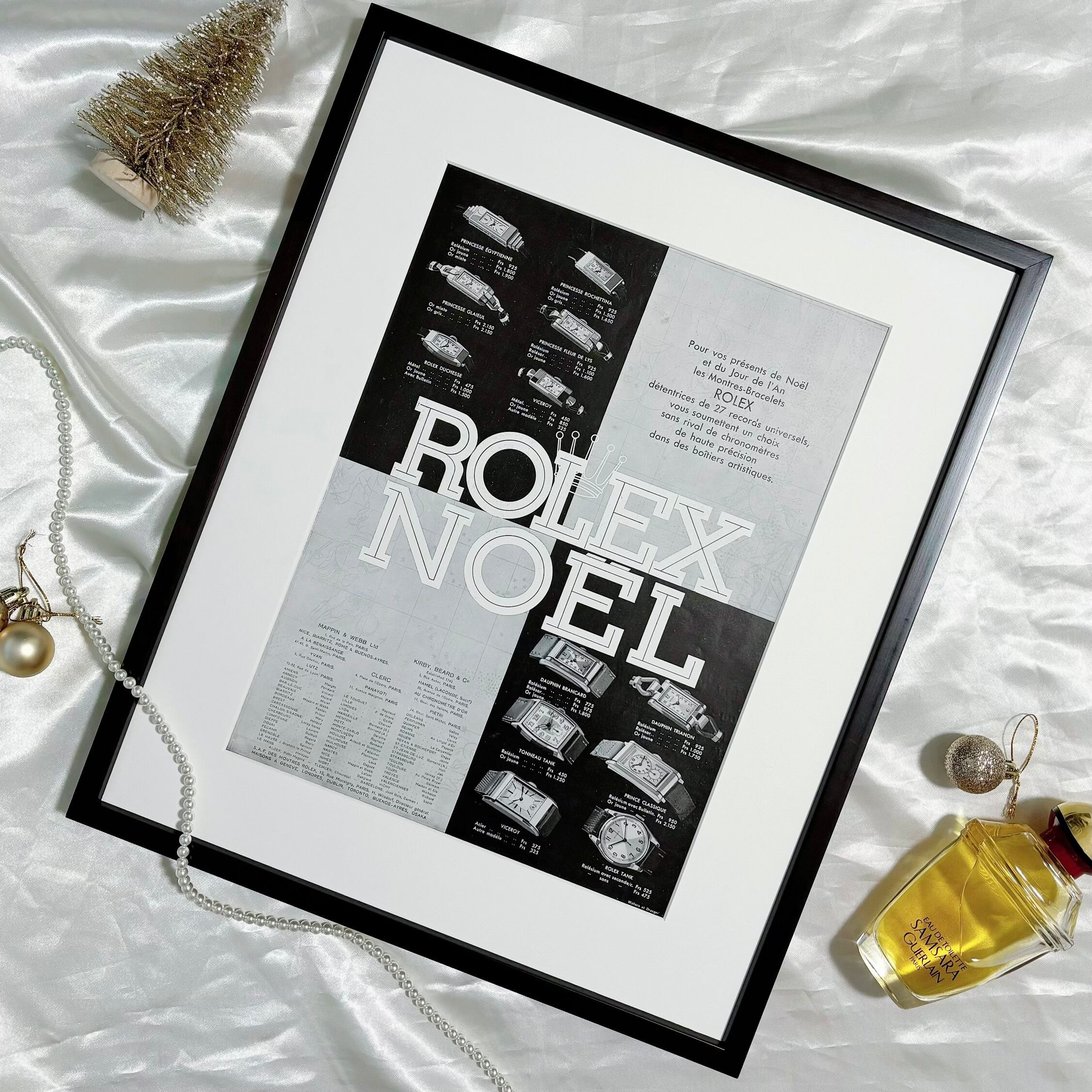 1935 広告＞Rolex ロレックス ポスター ヴィンテージ アートポスター