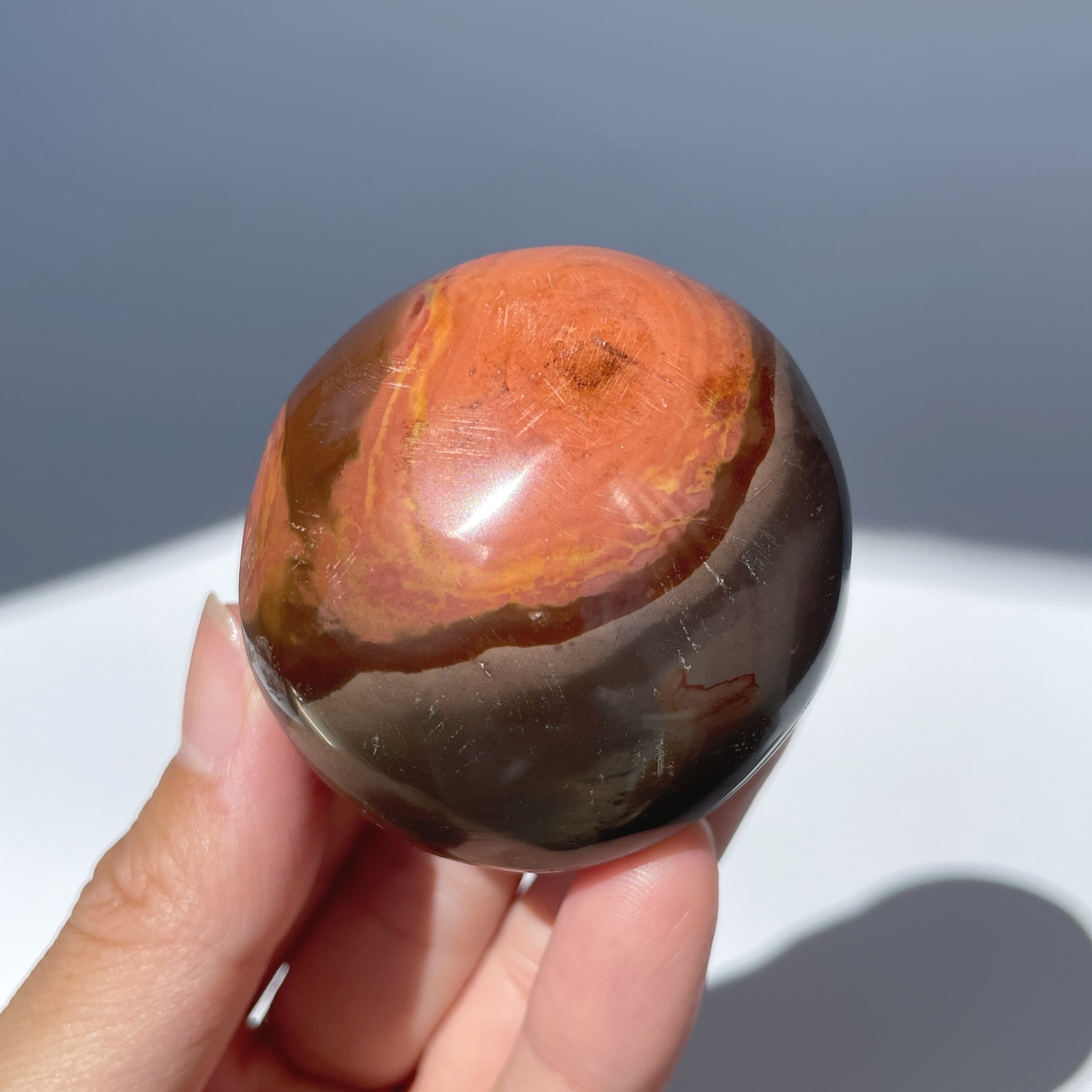 オーシャンジャスパー パームストーン26◇ Ocean Jasper ◇天然石